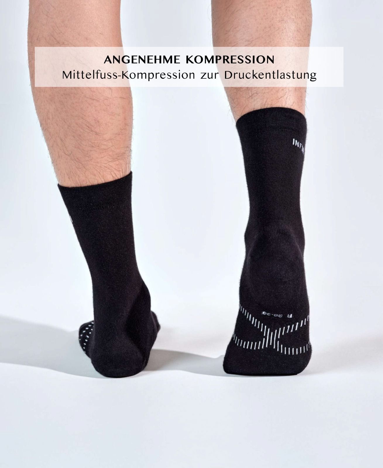 INFINIRI Men’s Health Socks - Black